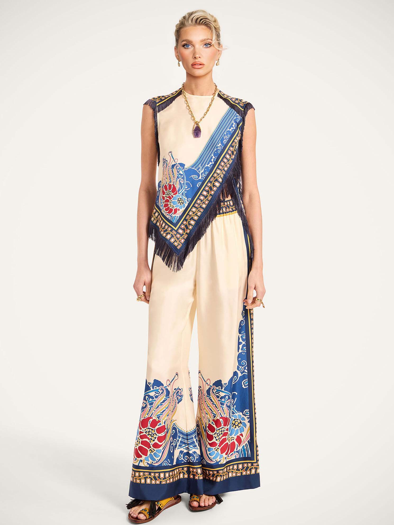 Printed Elegant Two-Piece Set