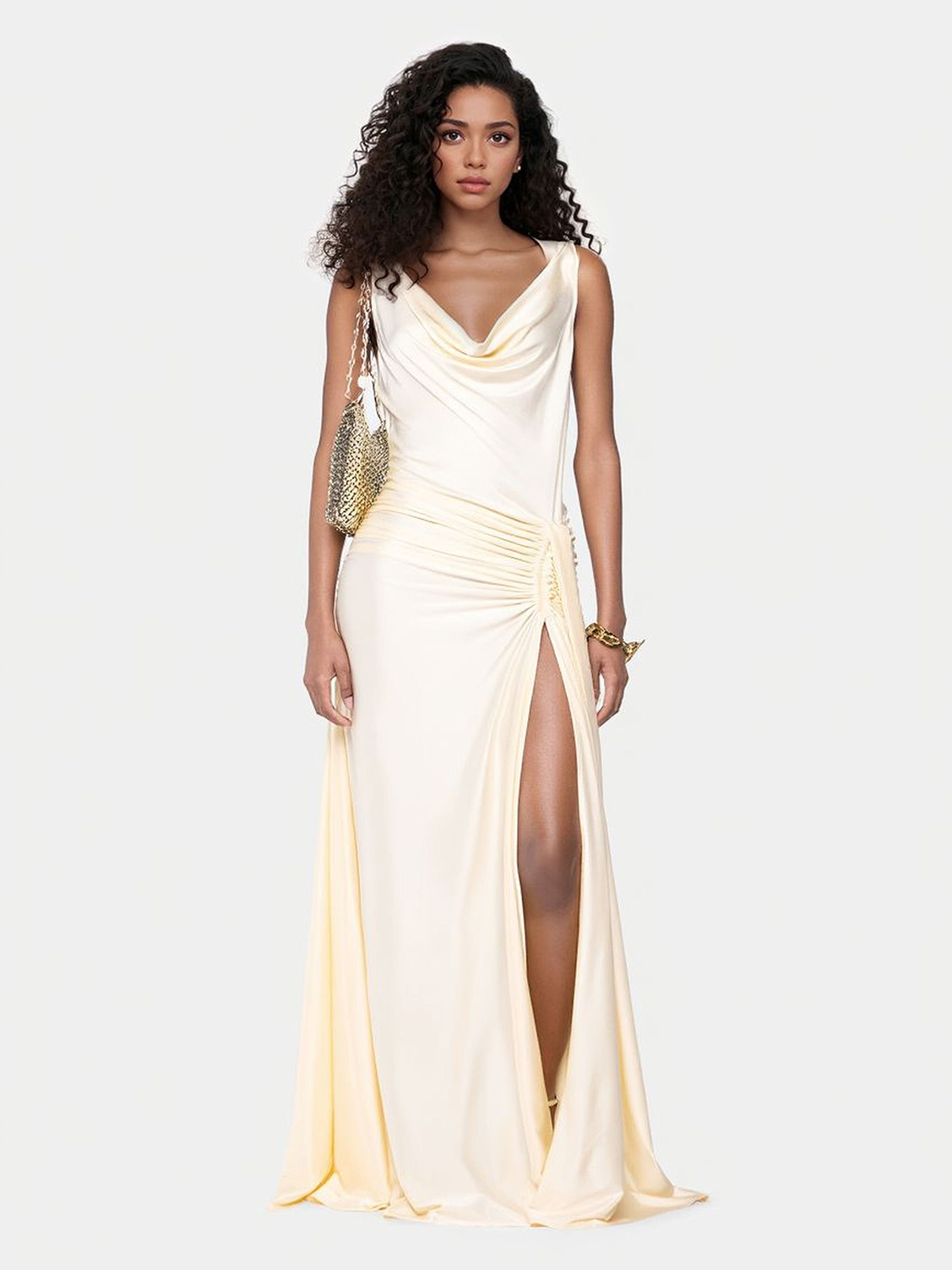 Satin Elegant Maxi Dress