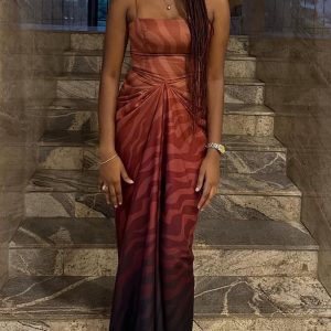 Printed Elegant Maxi Dress