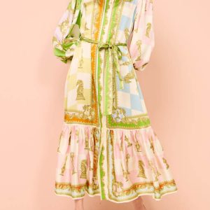 Floral Vintage Midi Dress