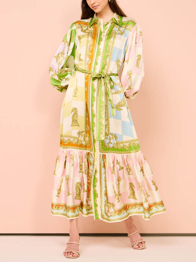 Floral Vintage Midi Dress