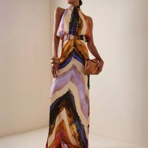 Printed Elegant Two-Piece Set